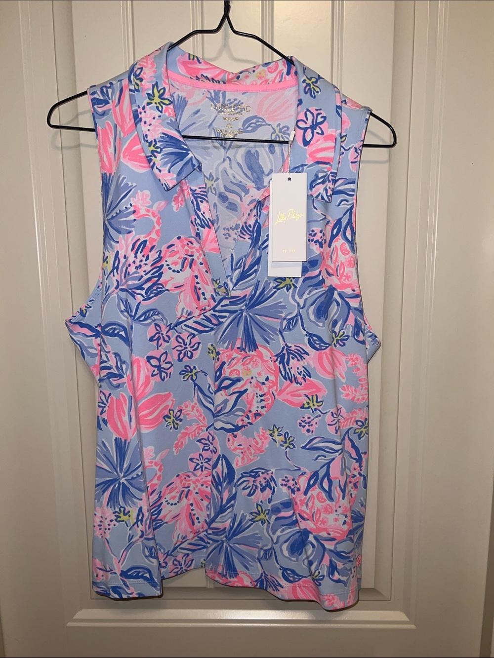 NWT Lilly Pulitzer Luxletic Alister Polo sz XL